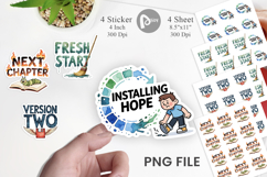 The Glitchy Resurrection Sticker Product Image 1