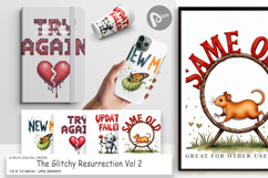 The Glitchy Resurrection Digital Paper Product Image 1