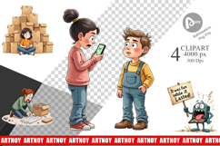 The Great Unboxing Regret Clipart Product Image 1