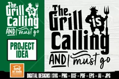 King of the Grill SVG | The Grill is Calling and I Must Go Product Image 1