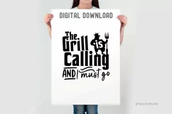 King of the Grill SVG | The Grill is Calling and I Must Go Product Image 2