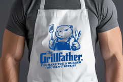 The Grillfather SVG - Funny Capybara BBQ Sarcastic Dad PNG Product Image 2