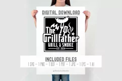 The Grillfather SVG | Grill & Smoke | Funny Dad SVG Cut File Product Image 2