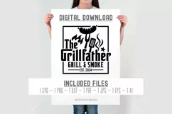 The Grillfather SVG | Grill & Smoke | Funny Dad SVG Cut File Product Image 3