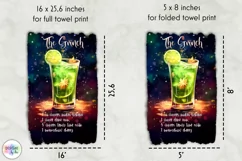 Christmas Kitchen Towel | Christmas Cocktail Recipe Design Product Image 2