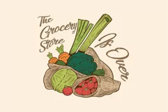 The Grocery Store is over SVG T shirt Design Product Image 2