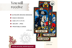 The Halftone Arcana Comic Pop Art Tarot Printable Product Image 2