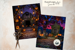 Harvest Haunt: Halloween Autumn Backgrounds &amp; TTRPG Scenes Product Image 12