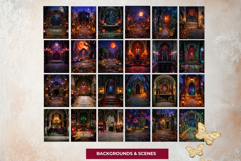 Harvest Haunt: Halloween Autumn Backgrounds &amp; TTRPG Scenes Product Image 3
