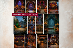 Harvest Haunt: Halloween Autumn Backgrounds &amp; TTRPG Scenes Product Image 7