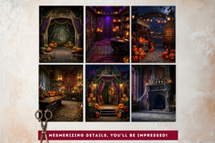 Harvest Haunt: Halloween Autumn Backgrounds &amp; TTRPG Scenes Product Image 9