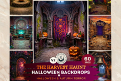 Harvest Haunt 2: Halloween Autumn Backgrounds &amp; TTRPG Scenes Product Image 1