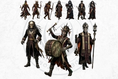 Harvest of Haunts: Halloween Gothic Characters PNGs Product Image 11