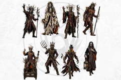 Harvest of Haunts: Halloween Gothic Characters PNGs Product Image 12