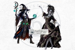 Harvest of Haunts: Halloween Gothic Characters PNGs Product Image 13