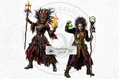 Harvest of Haunts: Halloween Gothic Characters PNGs Product Image 14