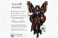 Harvest of Haunts: Halloween Gothic Characters PNGs Product Image 2