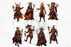Harvest of Haunts: Halloween Gothic Characters PNGs Product Image 5