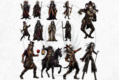 Harvest of Haunts: Halloween Gothic Characters PNGs Product Image 7