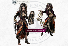 Harvest of Haunts: Halloween Gothic Characters PNGs Product Image 8