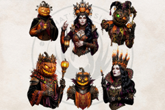 Harvest of Haunts: Halloween Gothic Characters PNGs Product Image 11