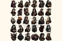 Harvest of Haunts: Halloween Gothic Characters PNGs Product Image 5