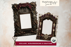 Harvest of Haunts: 60 Halloween Gothic Frame PNGs Product Image 10