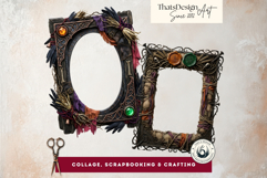 Harvest of Haunts: Halloween Gothic Frame PNGs Product Image 11