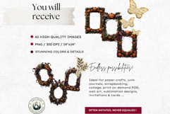 Harvest of Haunts: 60 Halloween Gothic Frame PNGs Product Image 2