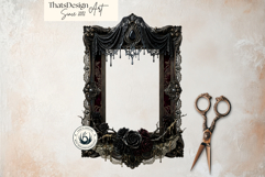 Harvest of Haunts: Halloween Gothic Frame PNGs Product Image 5