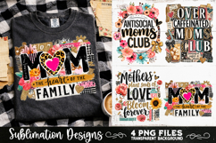Trendy Mama PNG , Retro Collage Mama 4 Designs Sublimation Product Image 8