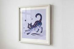 Multi-layered panel "Heavenly Cat"_2| SVG Product Image 2