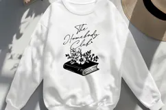 The Homebody Club SVG, Cozy Aesthetic Cut File, Book Lover Product Image 2
