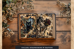 The House of Horror Halloween Junk Journal Kit Gothic sheets Product Image 11