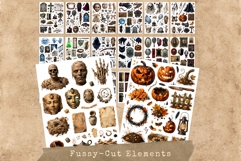 The House of Horror Halloween Junk Journal Kit Gothic sheets Product Image 14