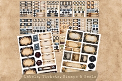 The House of Horror Halloween Junk Journal Kit Gothic sheets Product Image 17