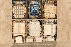 The House of Horror Halloween Junk Journal Kit Gothic sheets Product Image 18