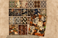 The House of Horror Halloween Junk Journal Kit Gothic sheets Product Image 4