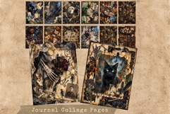 The House of Horror Halloween Junk Journal Kit Gothic sheets Product Image 9