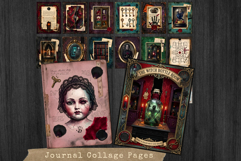 Haunted House Horror Halloween Junk Journal Kit Product Image 10