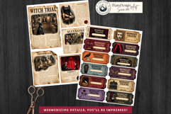 Haunted House Horror Halloween Junk Journal Kit Product Image 15