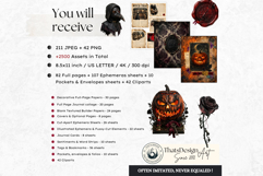 Haunted House Horror Halloween Junk Journal Kit Product Image 2