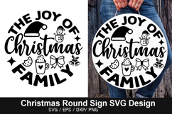 Christmas Round Signs SVG Deign - There&#039;s no place like home Product Image 4