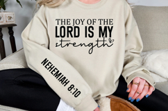 The joy of the Lord is my strength Sleeve SVG Design Product Image 3