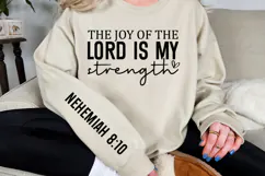 The joy of the Lord is my strength Sleeve SVG Design Product Image 3