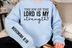The joy of the Lord is my strength Sleeve SVG Design Product Image 2