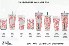 Key To My Heart Starbucks No Gap 24oz Acrylic Tumbler Wrap Product Image 3