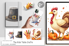 Digital Paper Watercolor Kids Table Crafts Product Image 1