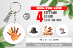 Keychain Watercolor Kids Table Crafts Product Image 1