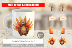 Mug Wrap Watercolor Kids Table Crafts Product Image 1